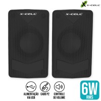 Caixa de Som 6W RMS XC-CM-08 X-Cell - Preta